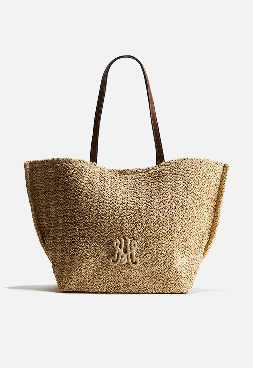 H&M - Straw shopper - beige/brown