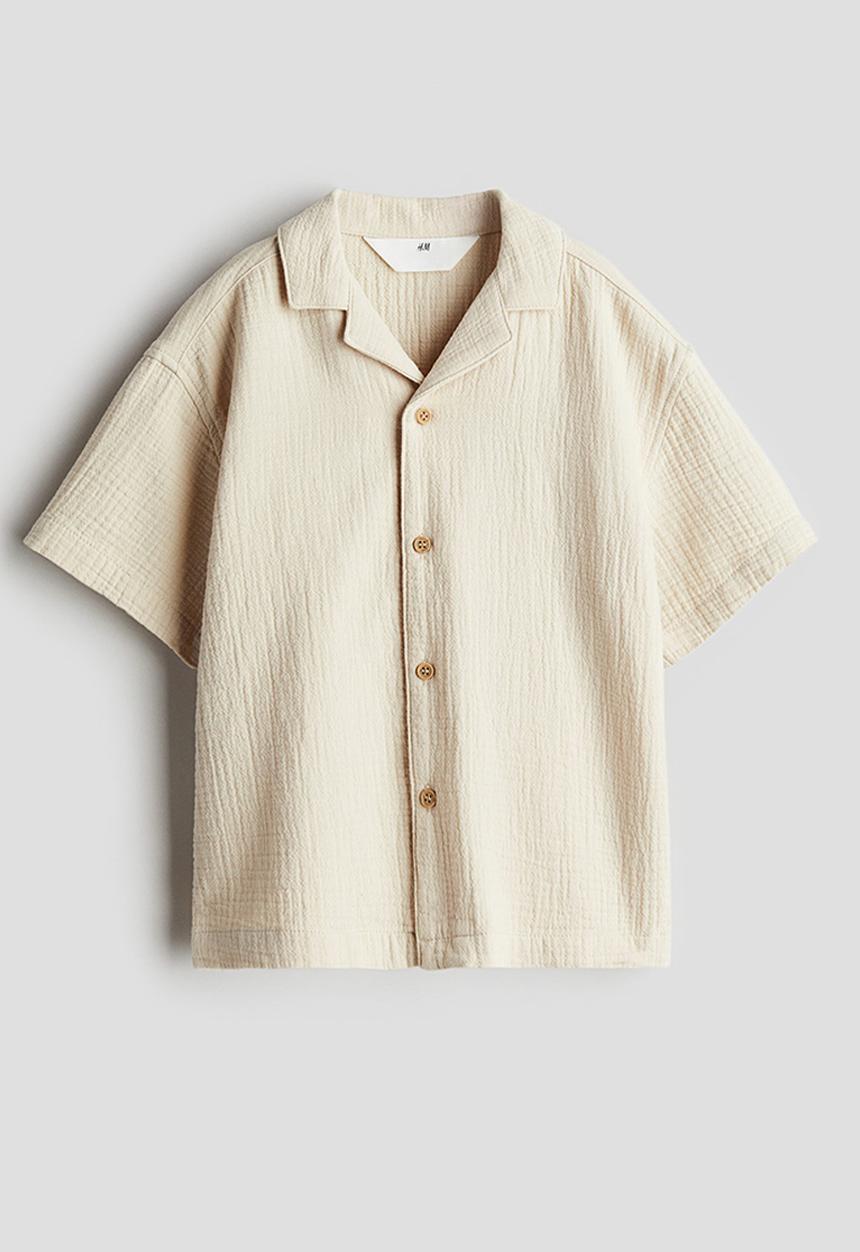 H&M - Cotton resort shirt - beige