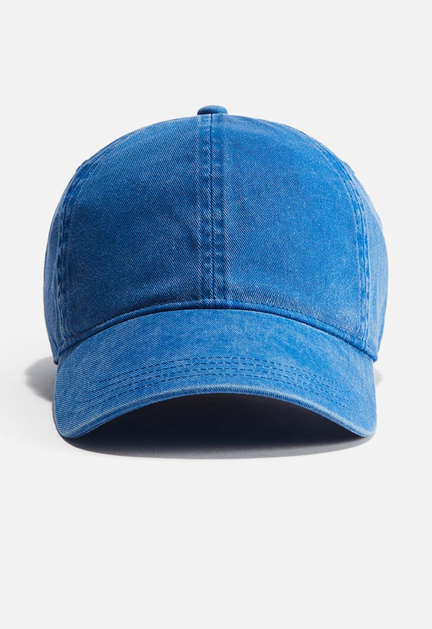 H&M - Motif-detail cotton cap - denim blue