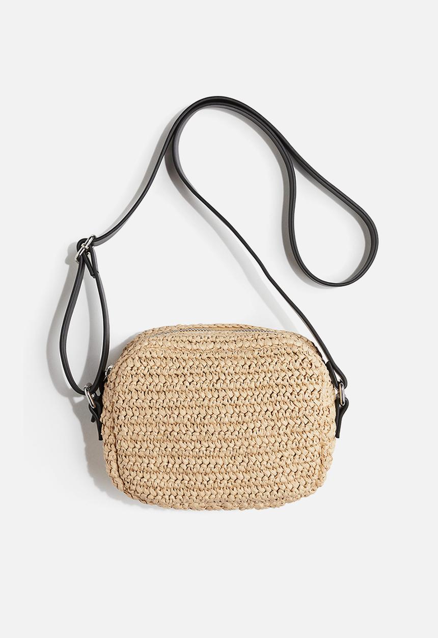 H&M - Straw crossbody bag - beige
