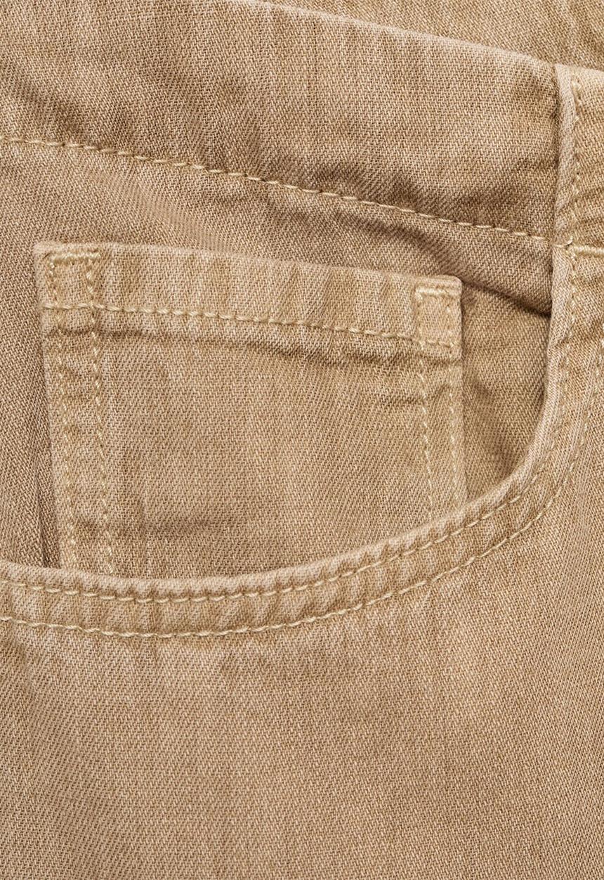 MANGO - Trousers Mery - Light/Pastel Brown