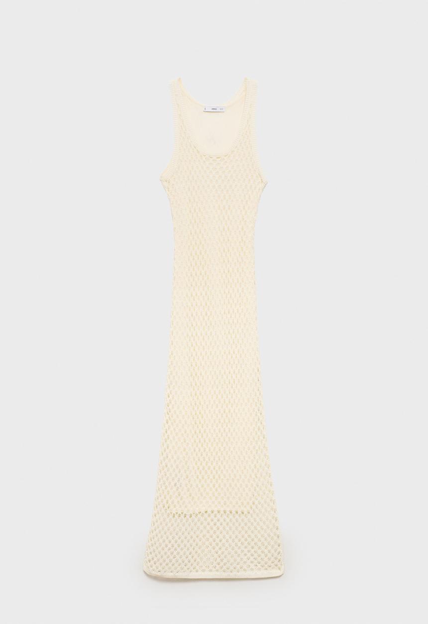 MANGO - Dress Juancho - Light Beige