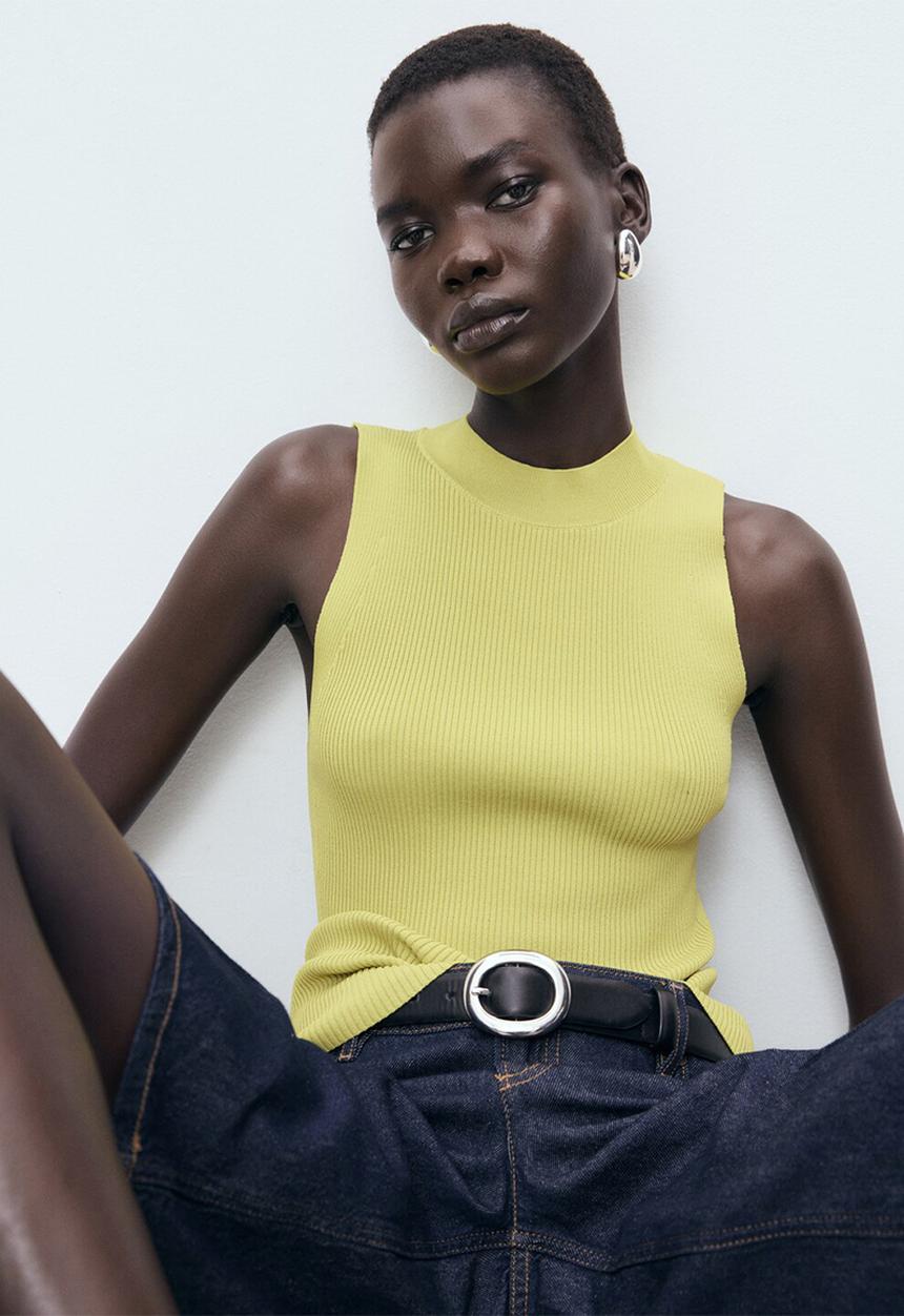 MANGO - Top Albert - Bright Yellow