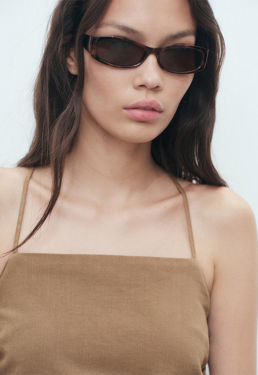 MANGO - Top James - Light/Pastel Brown