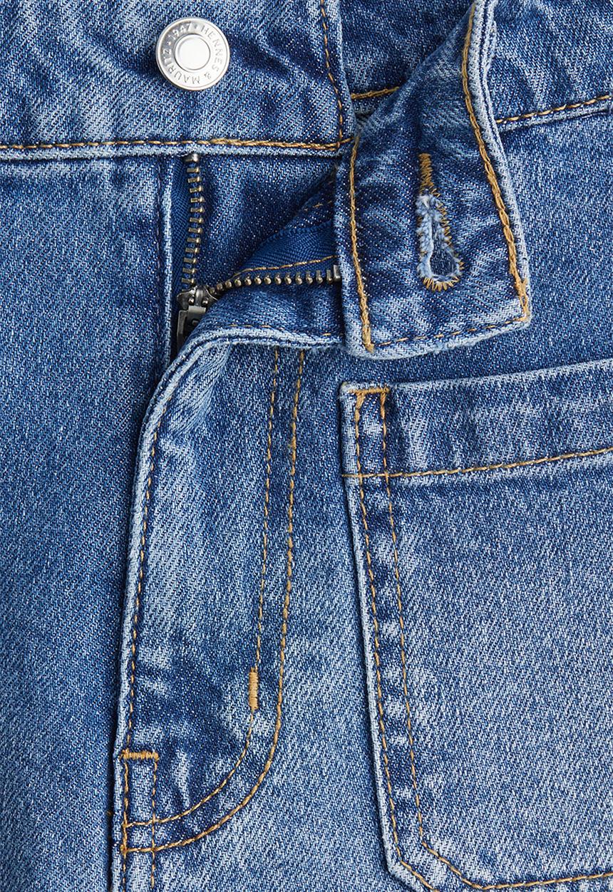H&M - Denim shorts - denim  blue