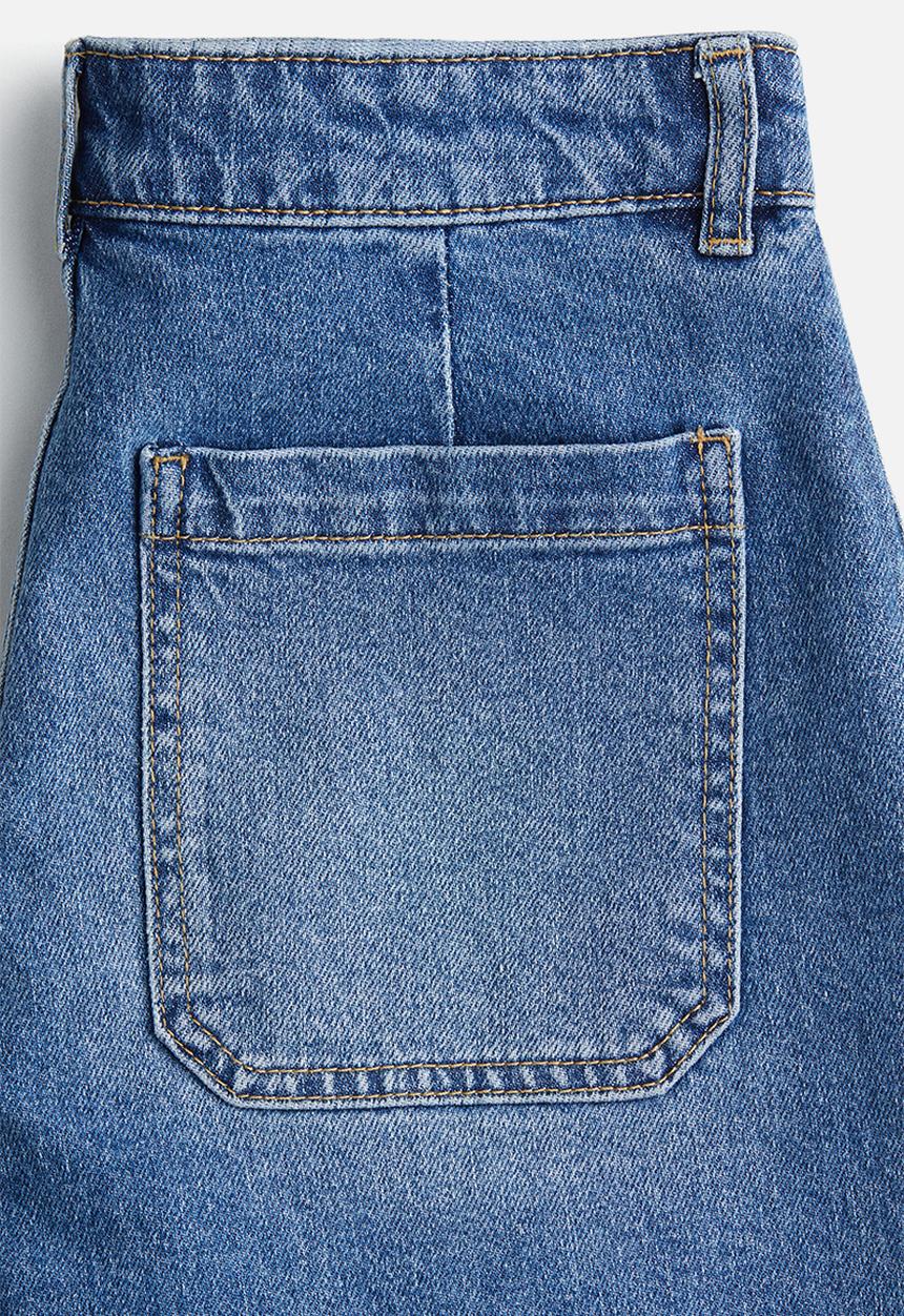 H&M - Denim shorts - denim  blue