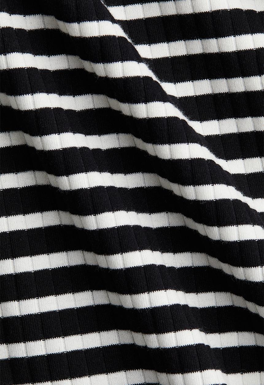 H&M - Mama fine-knit dress - black striped