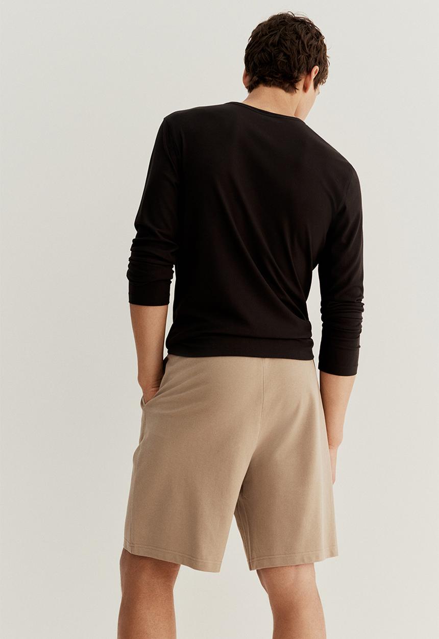 H&M - Relaxed fit knee-length piqué shorts - beige