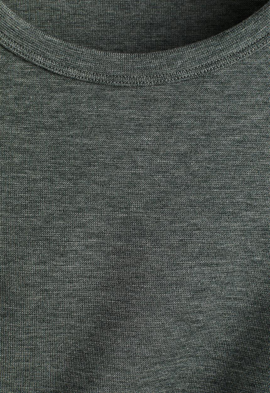H&M - Regular fit lyocell-blend t-shirt - dark green marl 