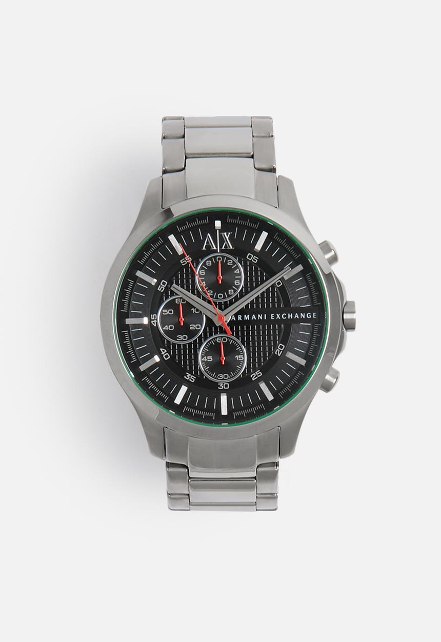 Armani Exchange - Hampton, 46 mm, chrono, round, 5 atm- silver/steel