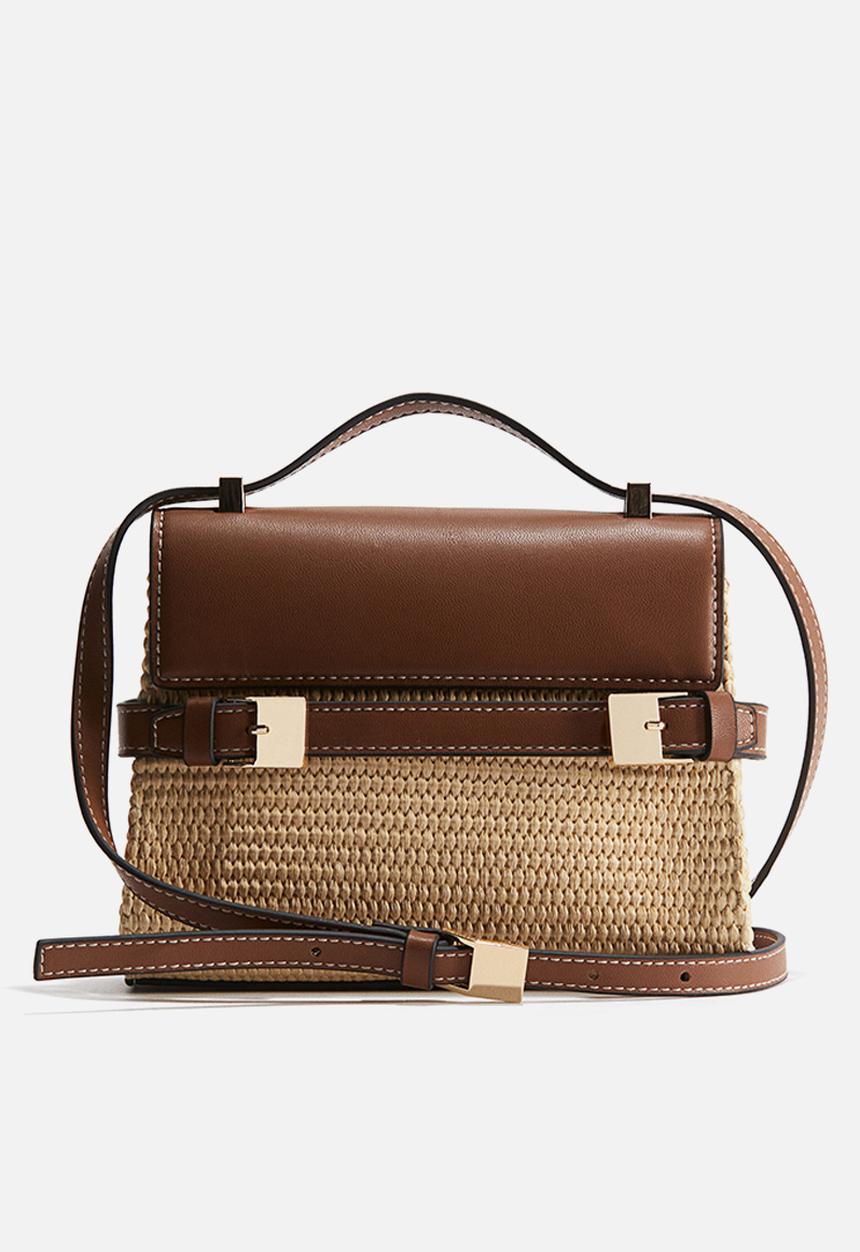 H&M - Crossbody bag - light beige & brown