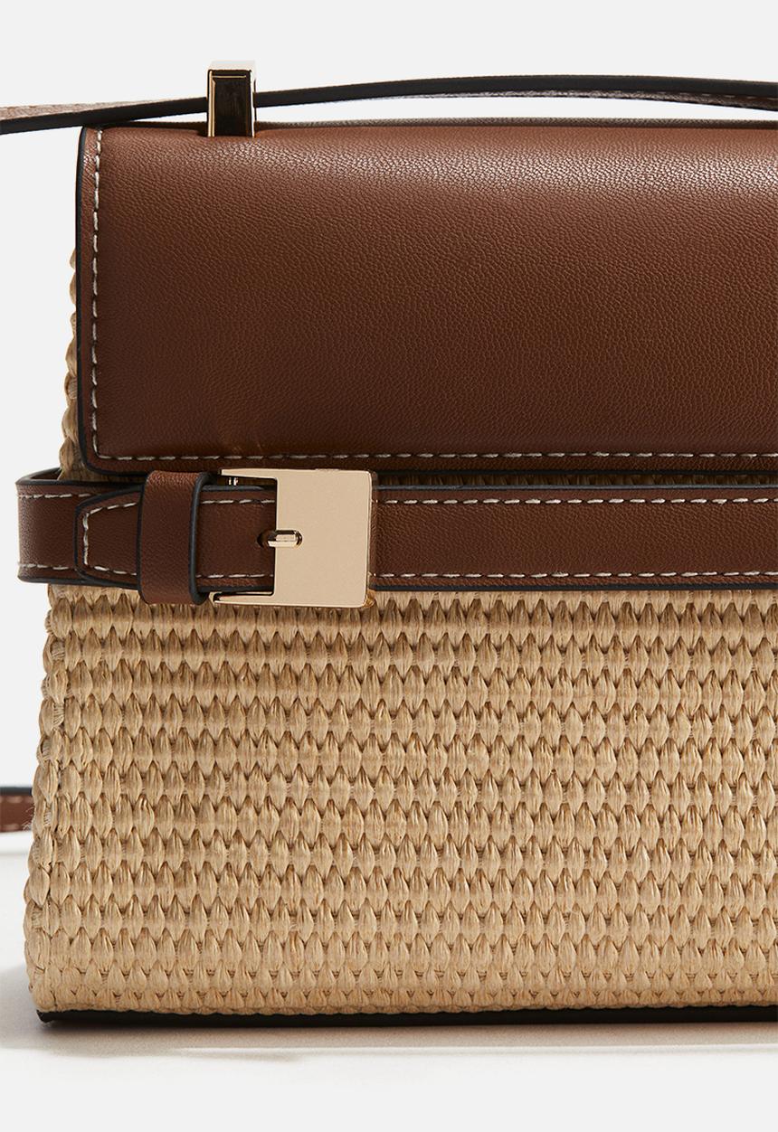 H&M - Crossbody bag - light beige & brown