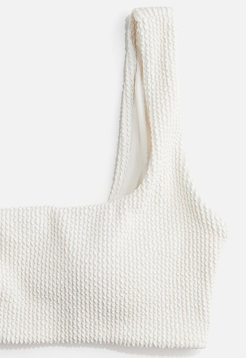 H&M - Padded bikini top - white