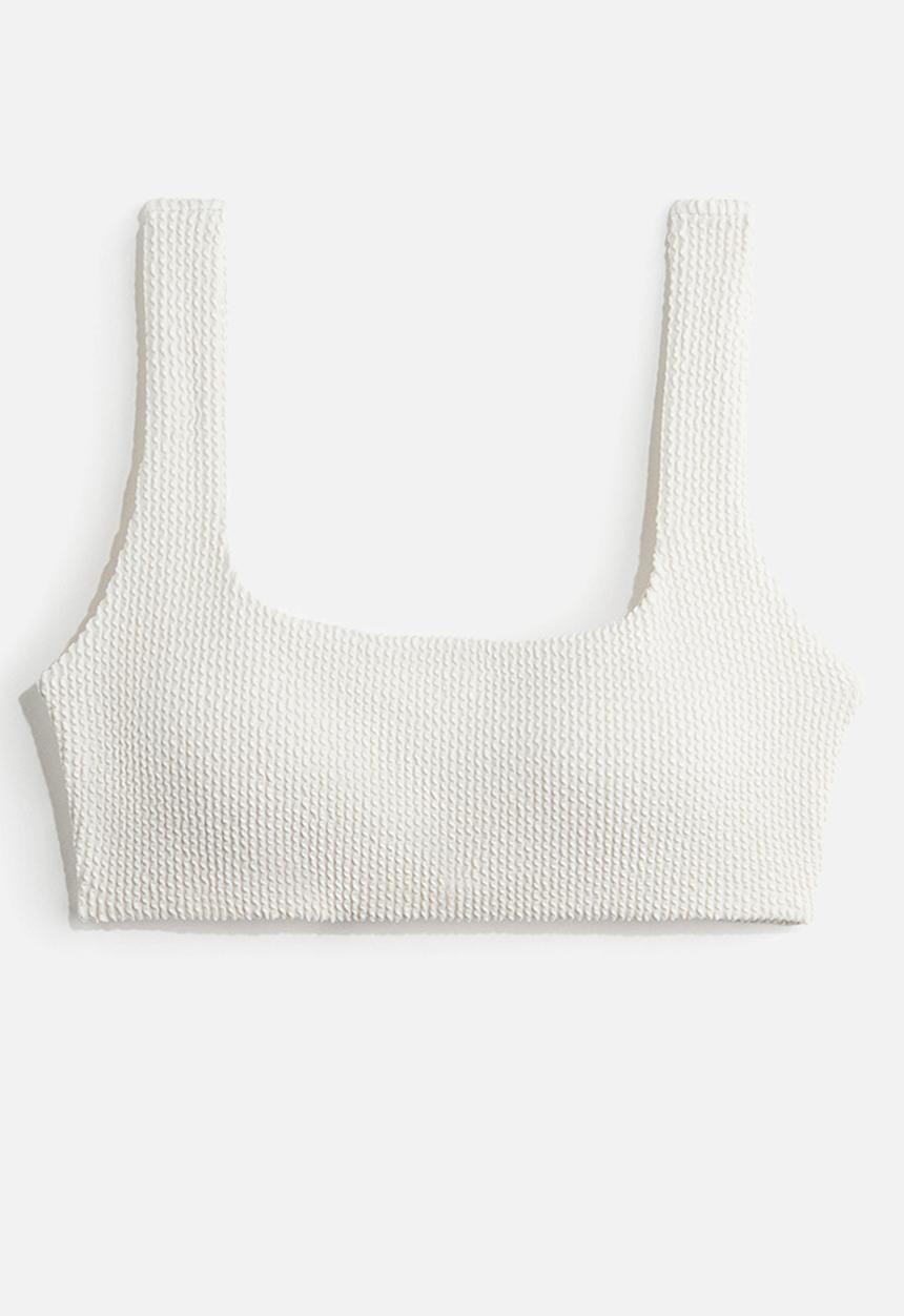 H&M - Padded bikini top - white