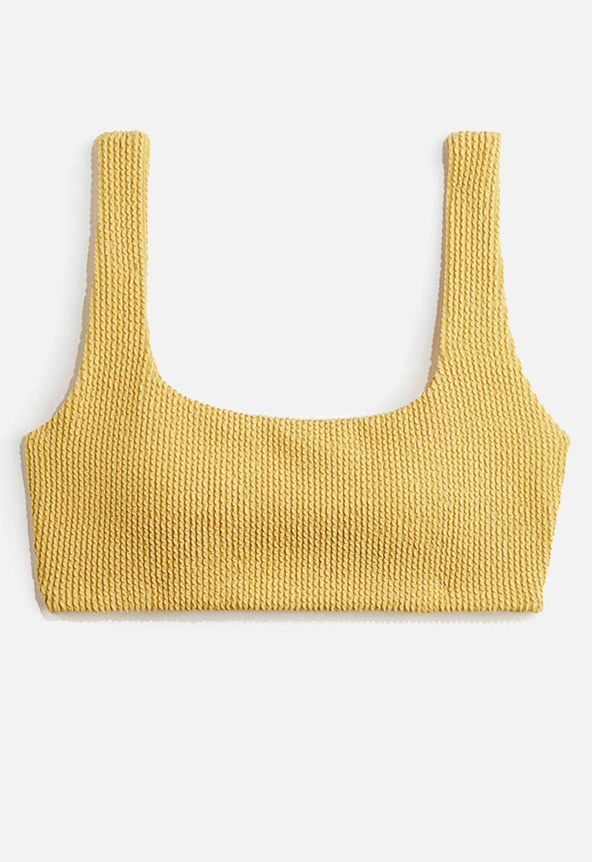H&M - Padded bikini top - yellow