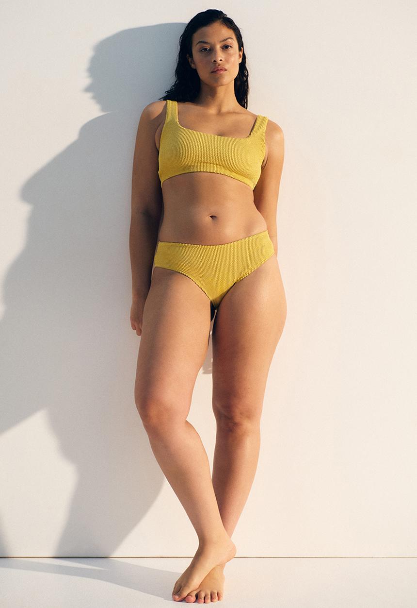 H&M - Padded bikini top - yellow