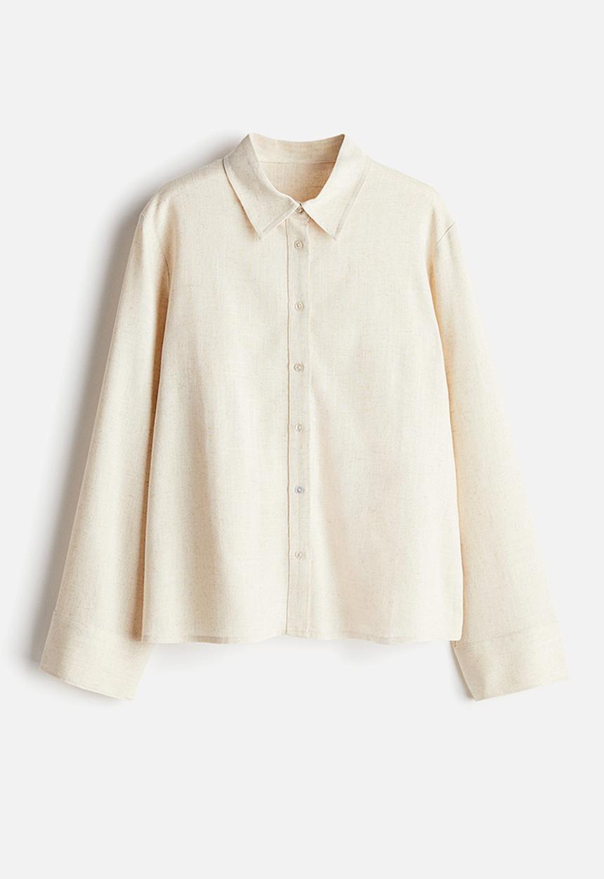 H&M - Airy shirt - light beige