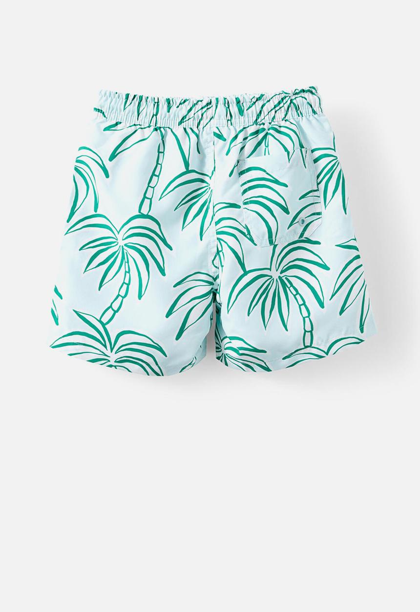 Cotton On - Bailey board short - ice mint/palms