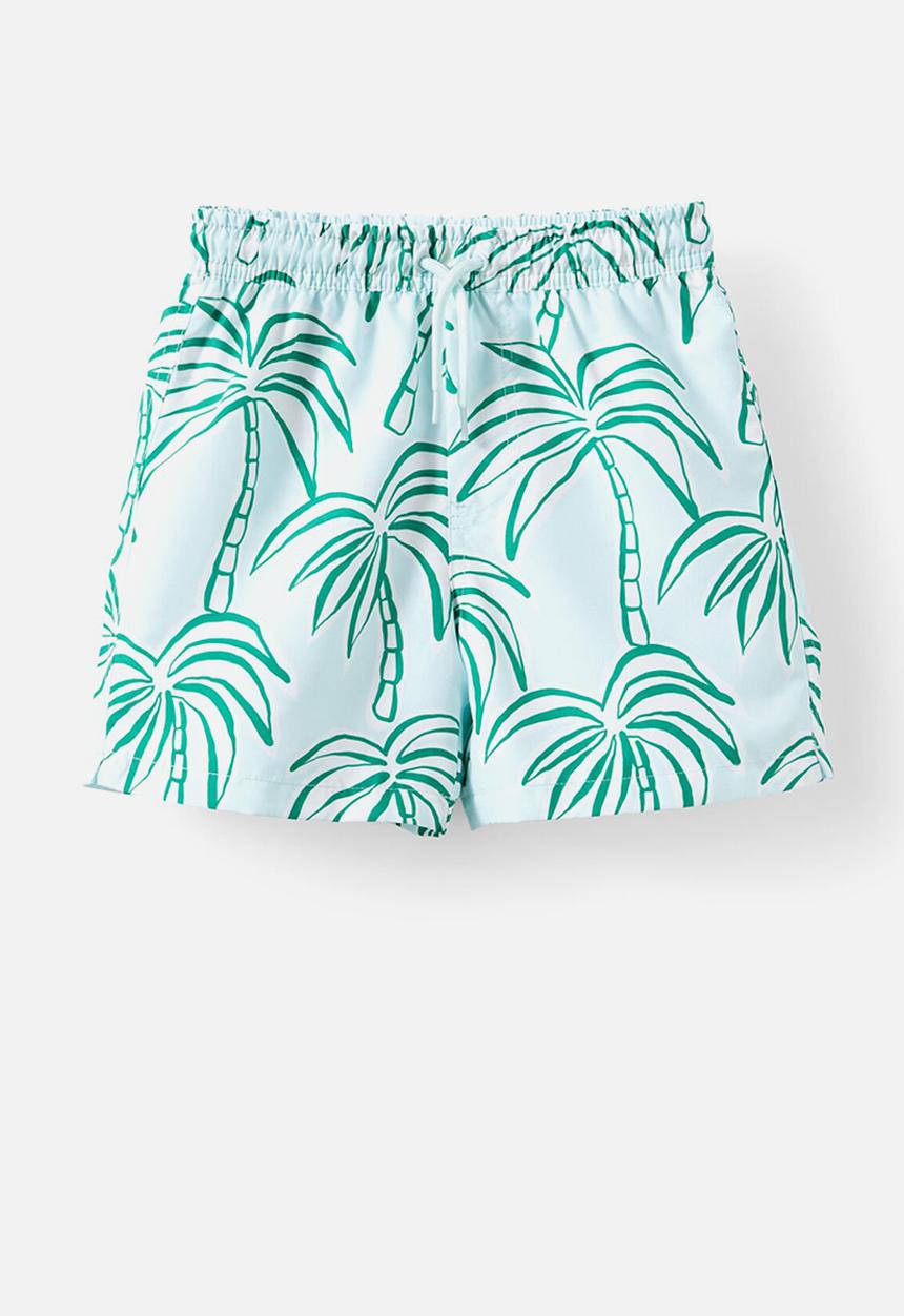 Cotton On - Bailey board short - ice mint/palms