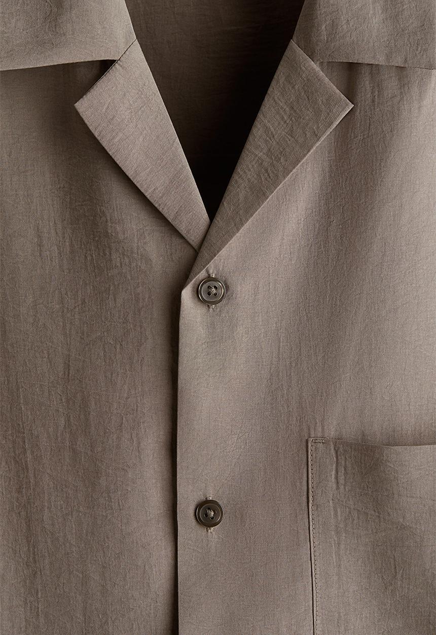 H&M - Loose fit resort shirt - dark beige