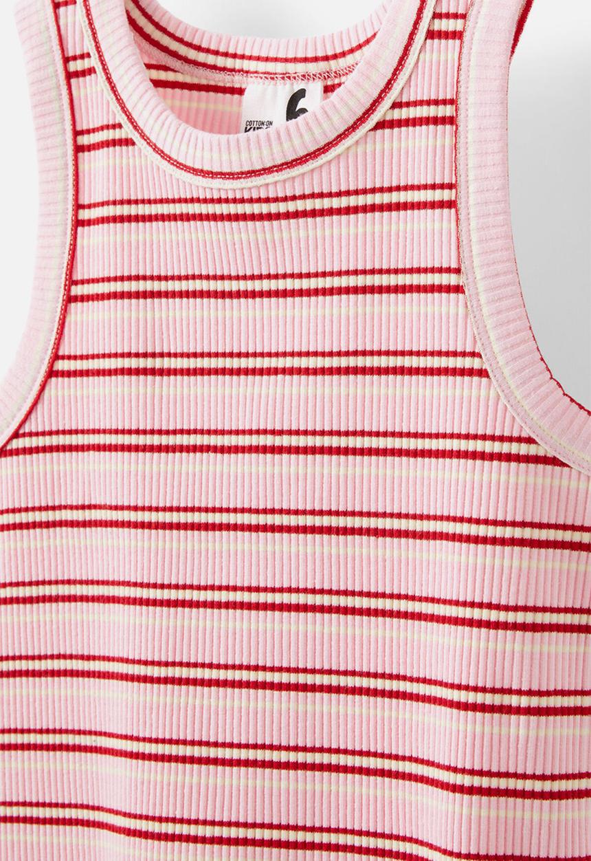 Cotton On - Eleanor tank - fairy pink/rainbow