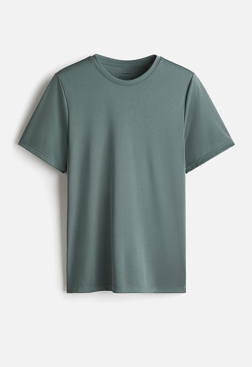 H&M - Regular fit sports top with drymove™ - turquoise 