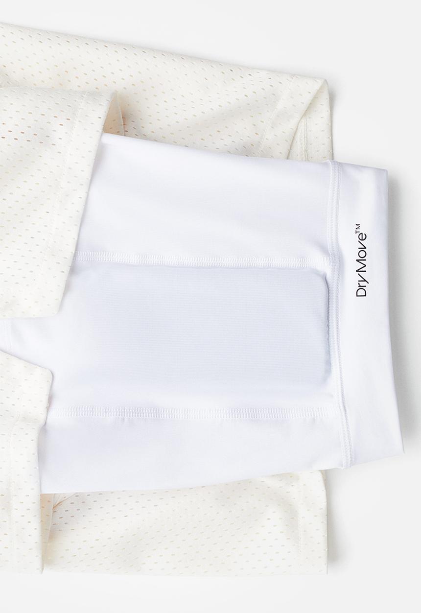 H&M - Mid-length 2-in-1 sports shorts with drymove™ - cream