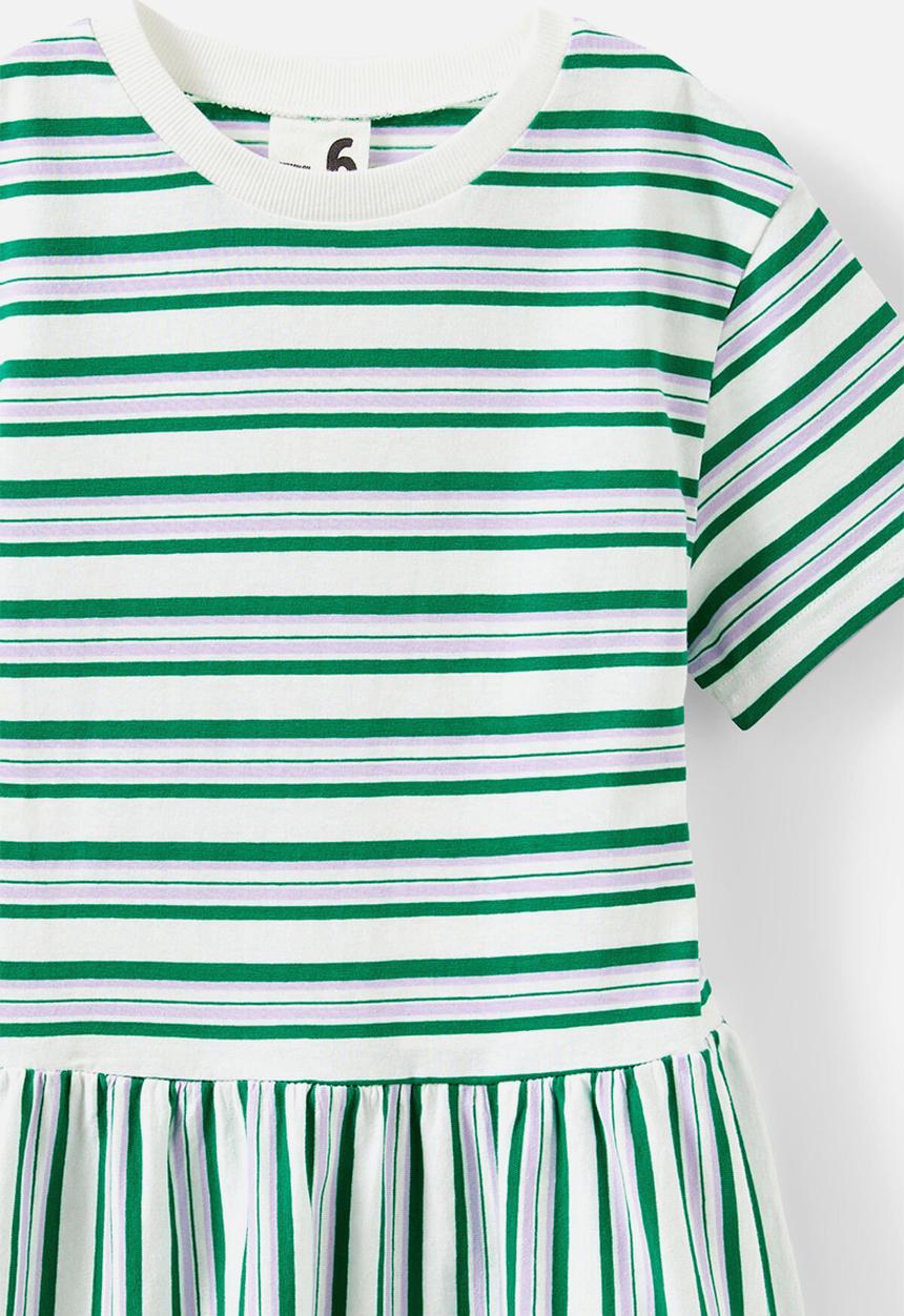 Cotton On - Willow short sleeve dress - vanilla/island green & vintage lilac