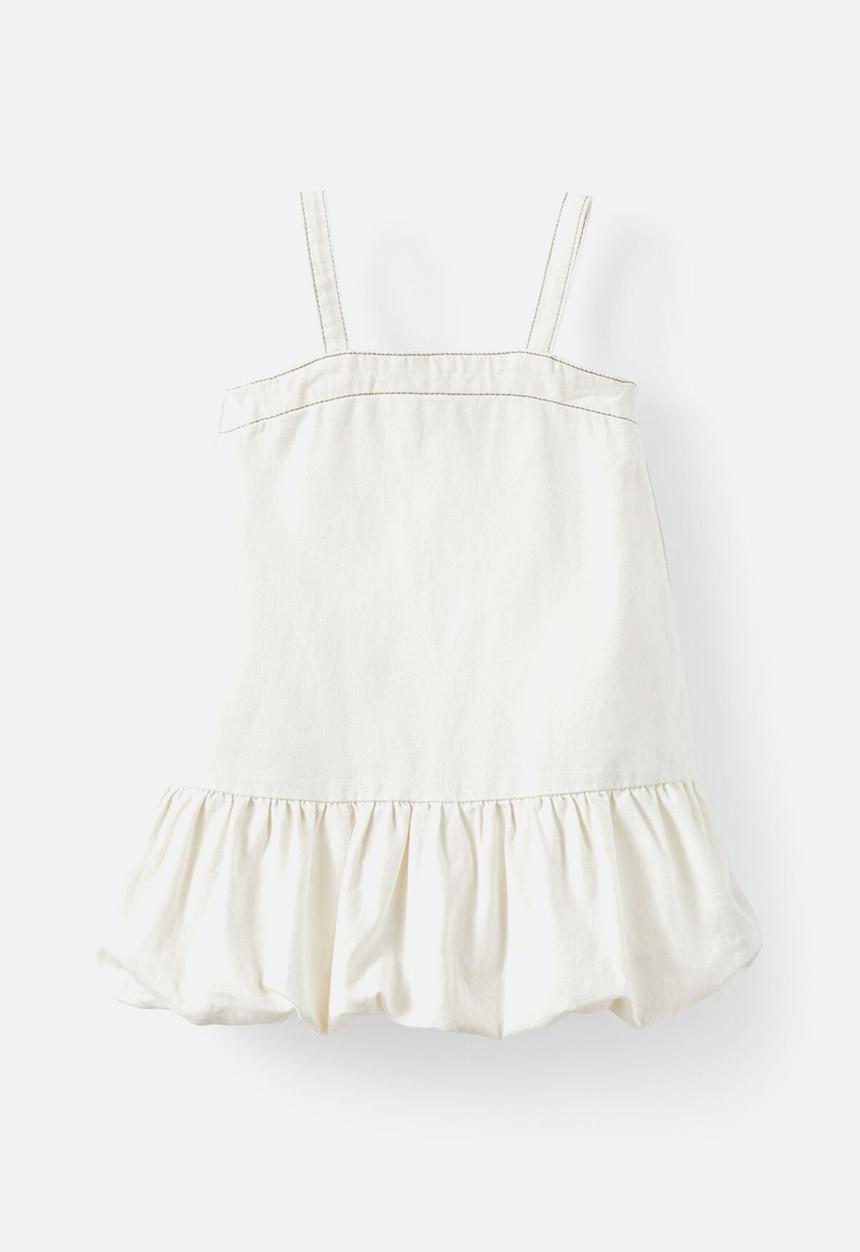 Cotton On - Denim bubble dress - hayman ecru