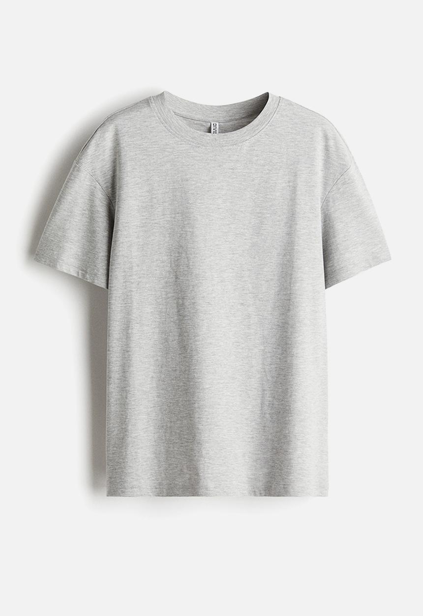 H&M - Oversized t-shirt - light grey marl