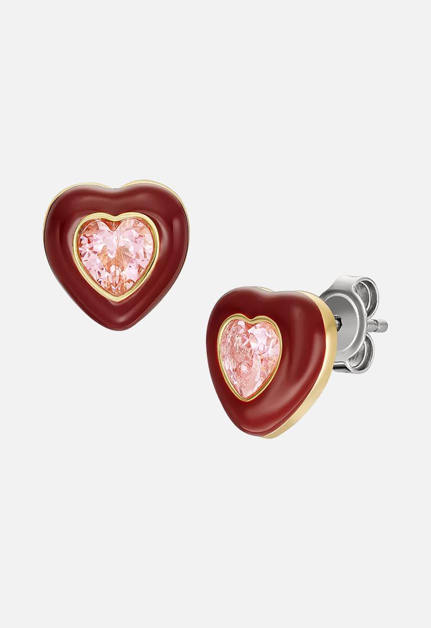 Fossil - Sadie Earrings JA7228710 - Gold & Red