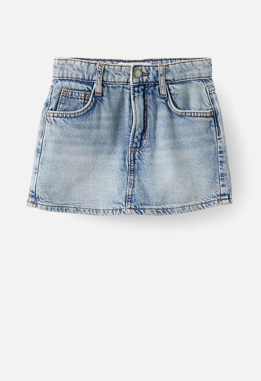 Cotton On - Alayna aline denim skort - airlie light blue