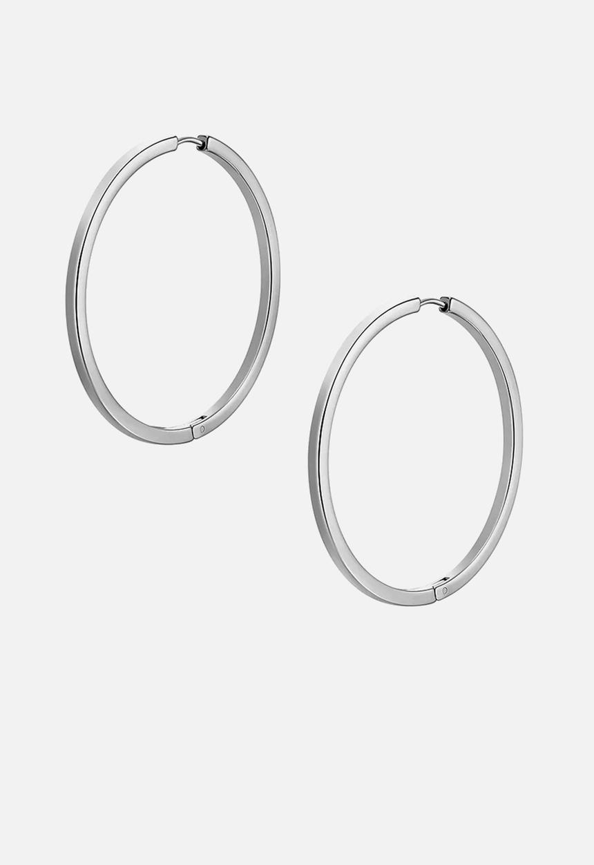 Fossil - Hoop Earrings JF04744040 - Silver
