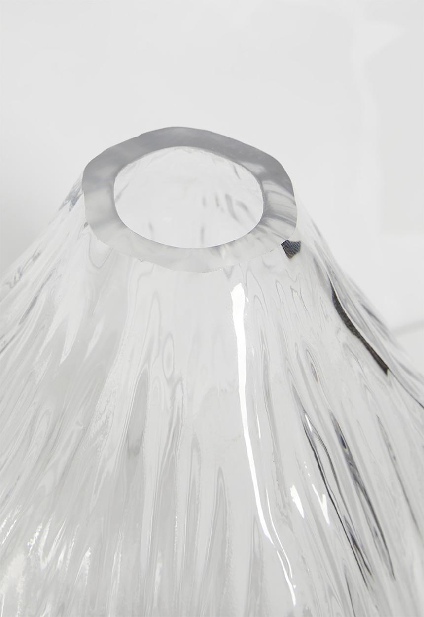 Silk By Design - Ribbed bud glass vase