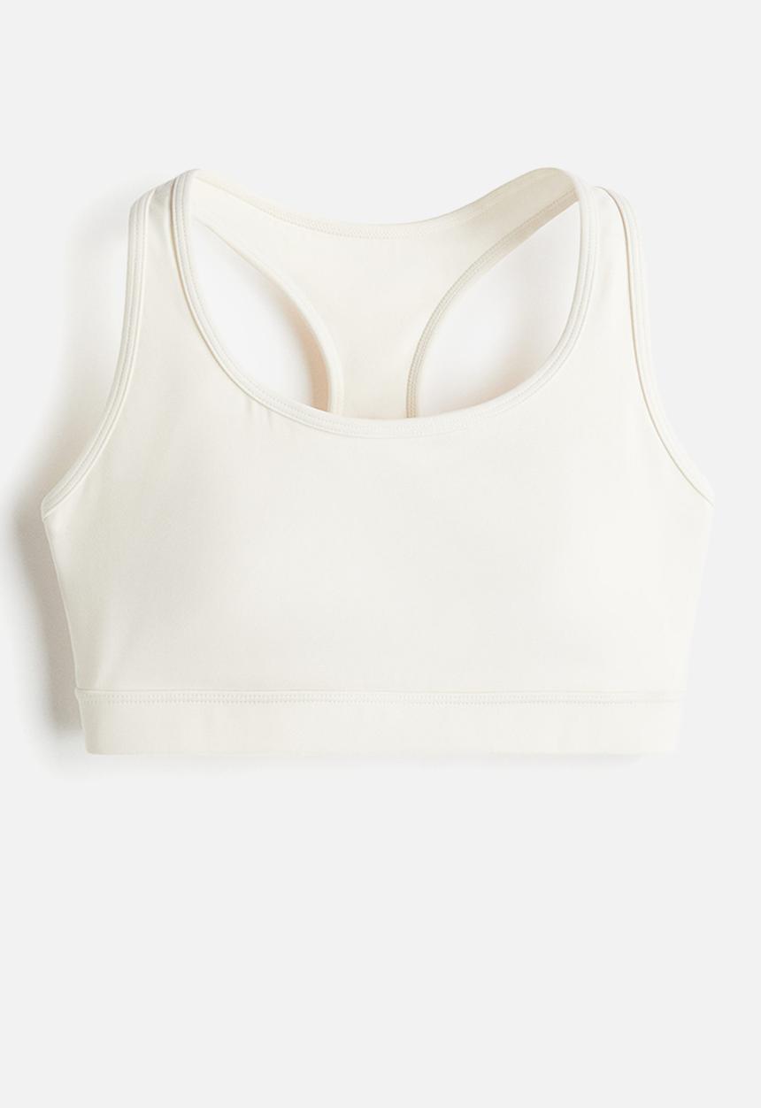 H&M - Medium support sports bra with softmove™ - white