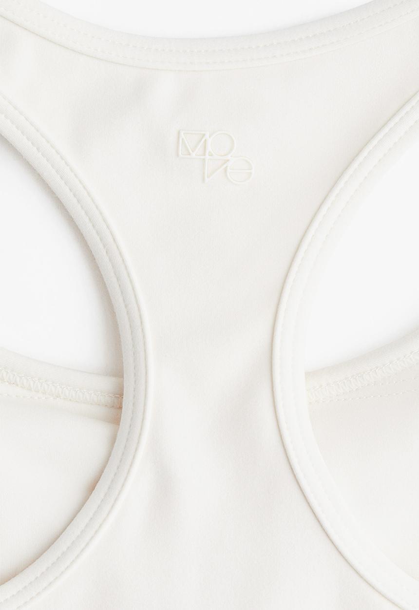 H&M - Medium support sports bra with softmove™ - white
