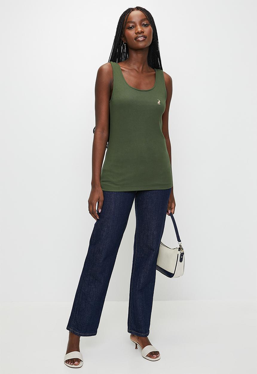 POLO - Wmn Emma s/l Soft Tank - Olive