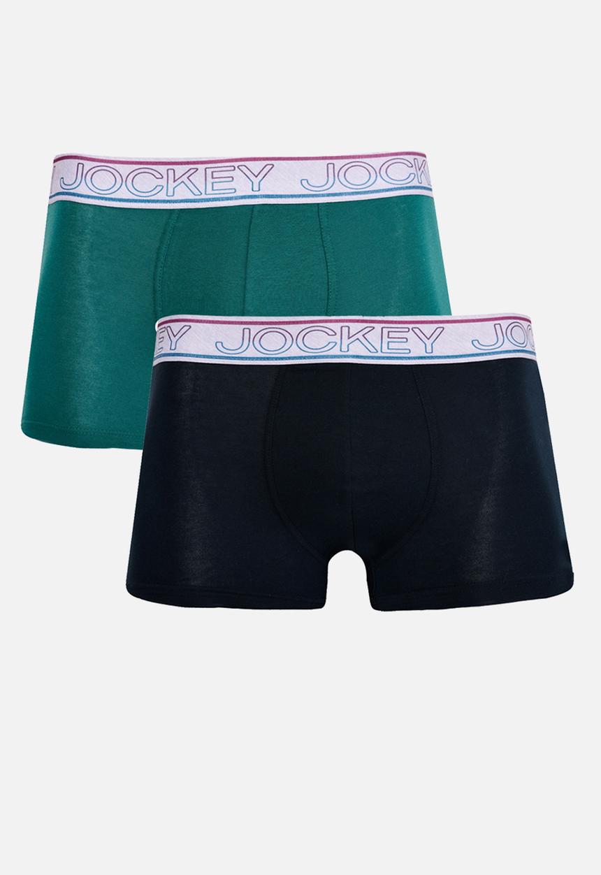 Jockey - 2PK Short Leg New Gen Trunk - Teal Multi
