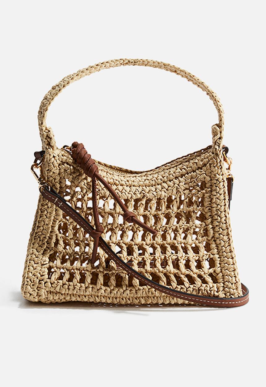 H&M - Straw crossbody bag - beige