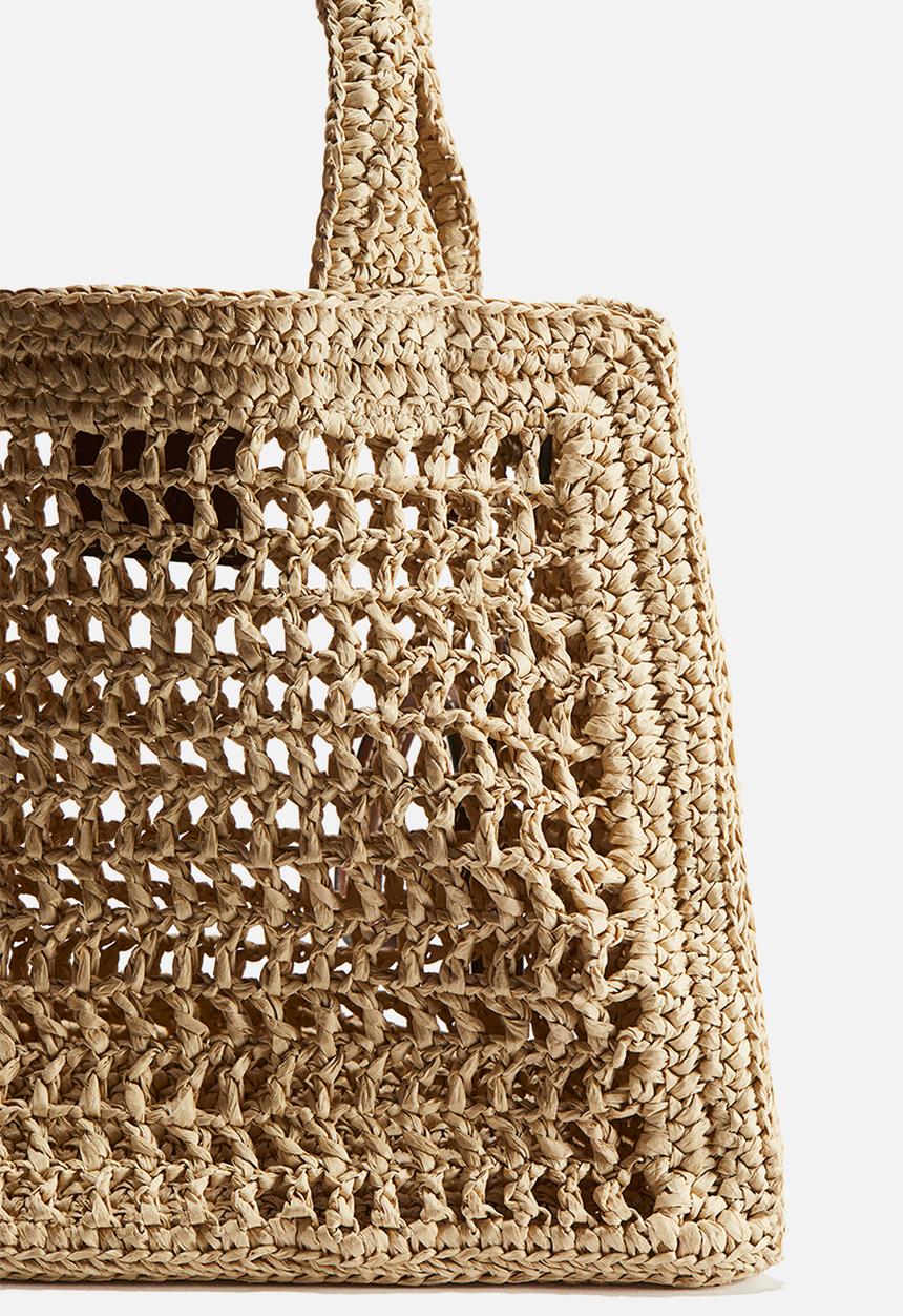H&M - Straw crossbody bag - beige