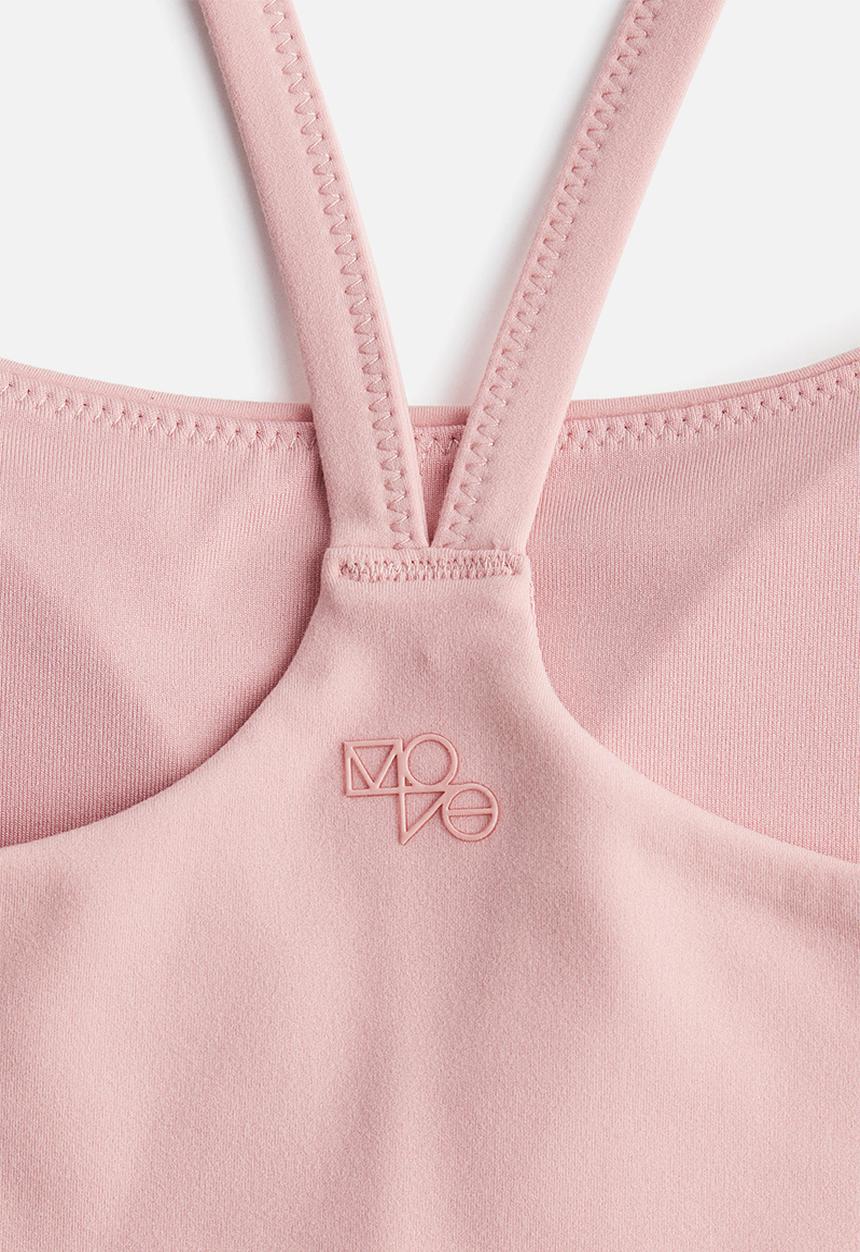 H&M - Medium support yoga bra with softmove™ - pink