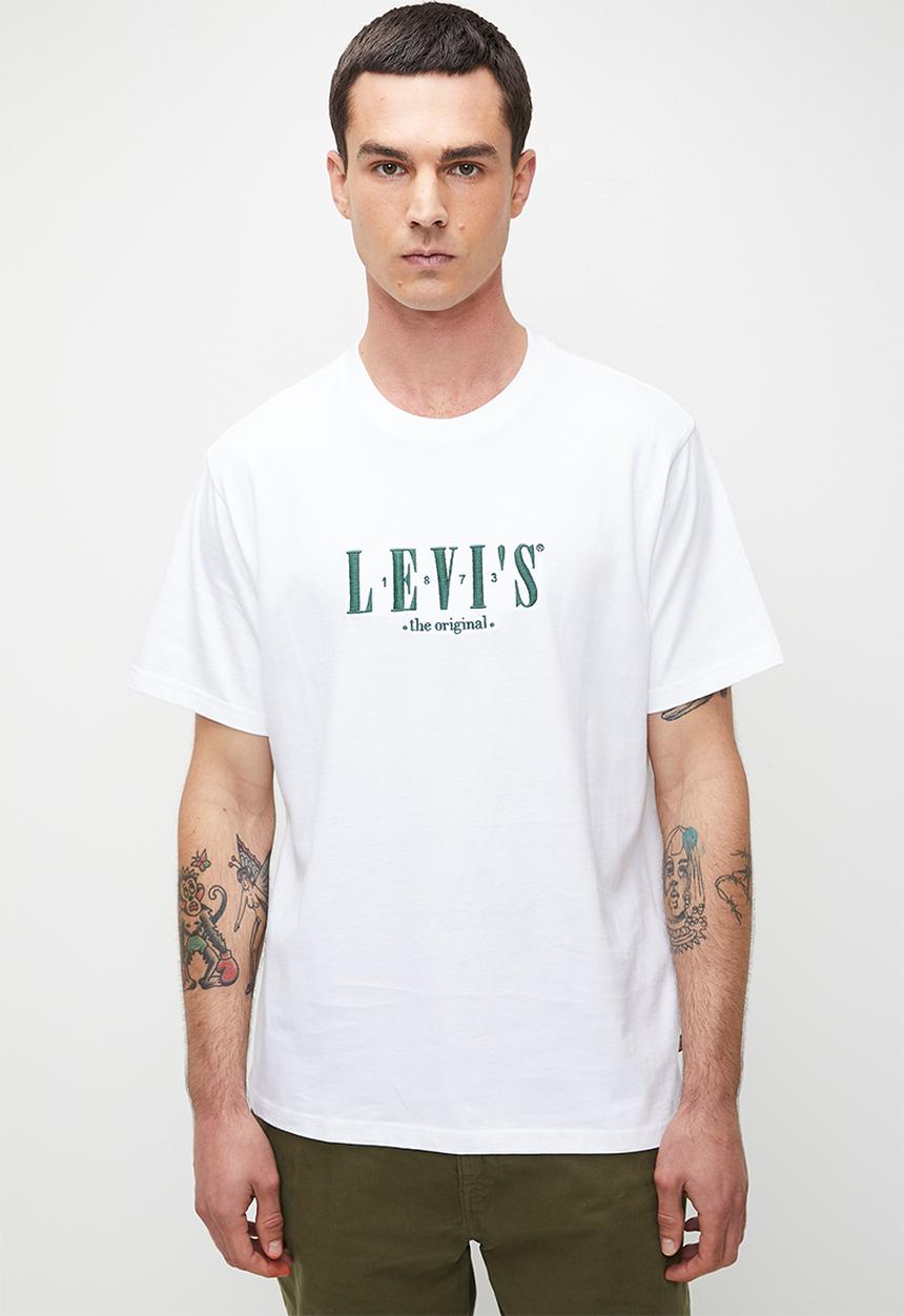 Levi’s® - Ss Relaxed Fit Tee - Serif Logo White+ Graphic