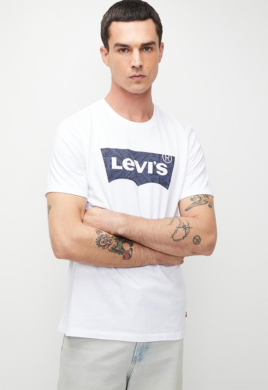 Levi’s® - Graphic Crewneck Tee - Ssnl Filled Bw1 White Plus