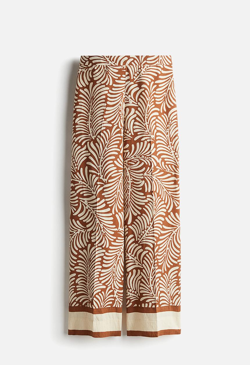 H&M - Wide trousers - brown patterned