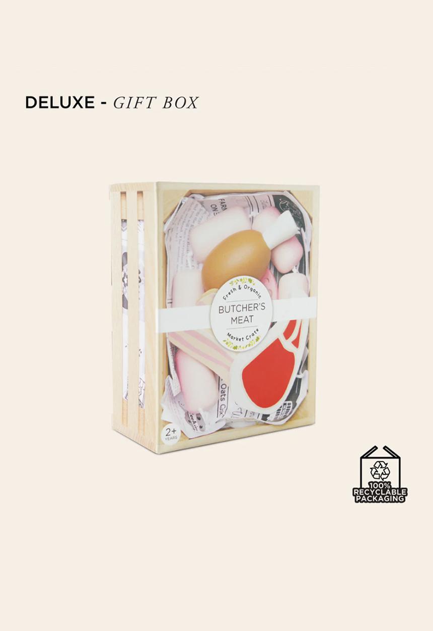 Le Toy Van - 7Pcs Butchers Meat Crate - multi