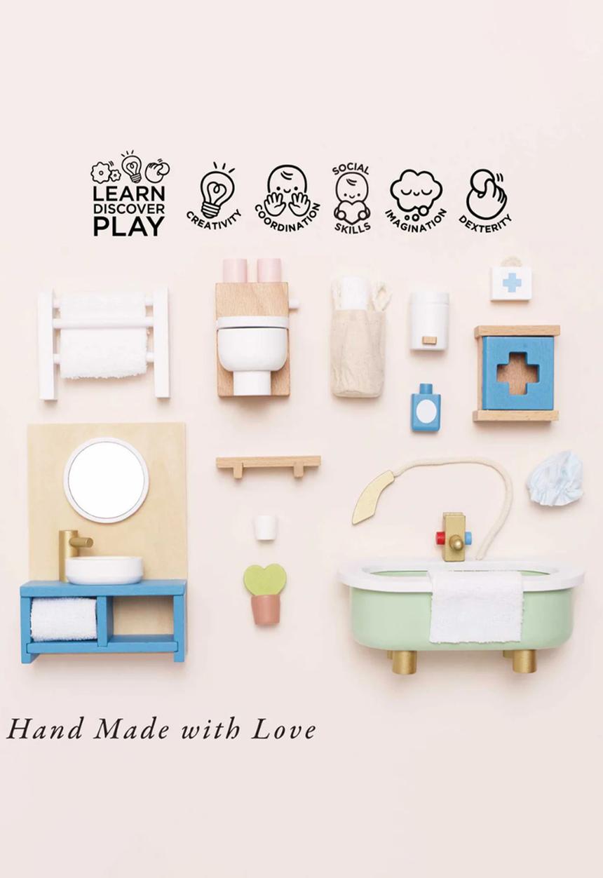 Le Toy Van - 19 Pc bathroom furniture - multi