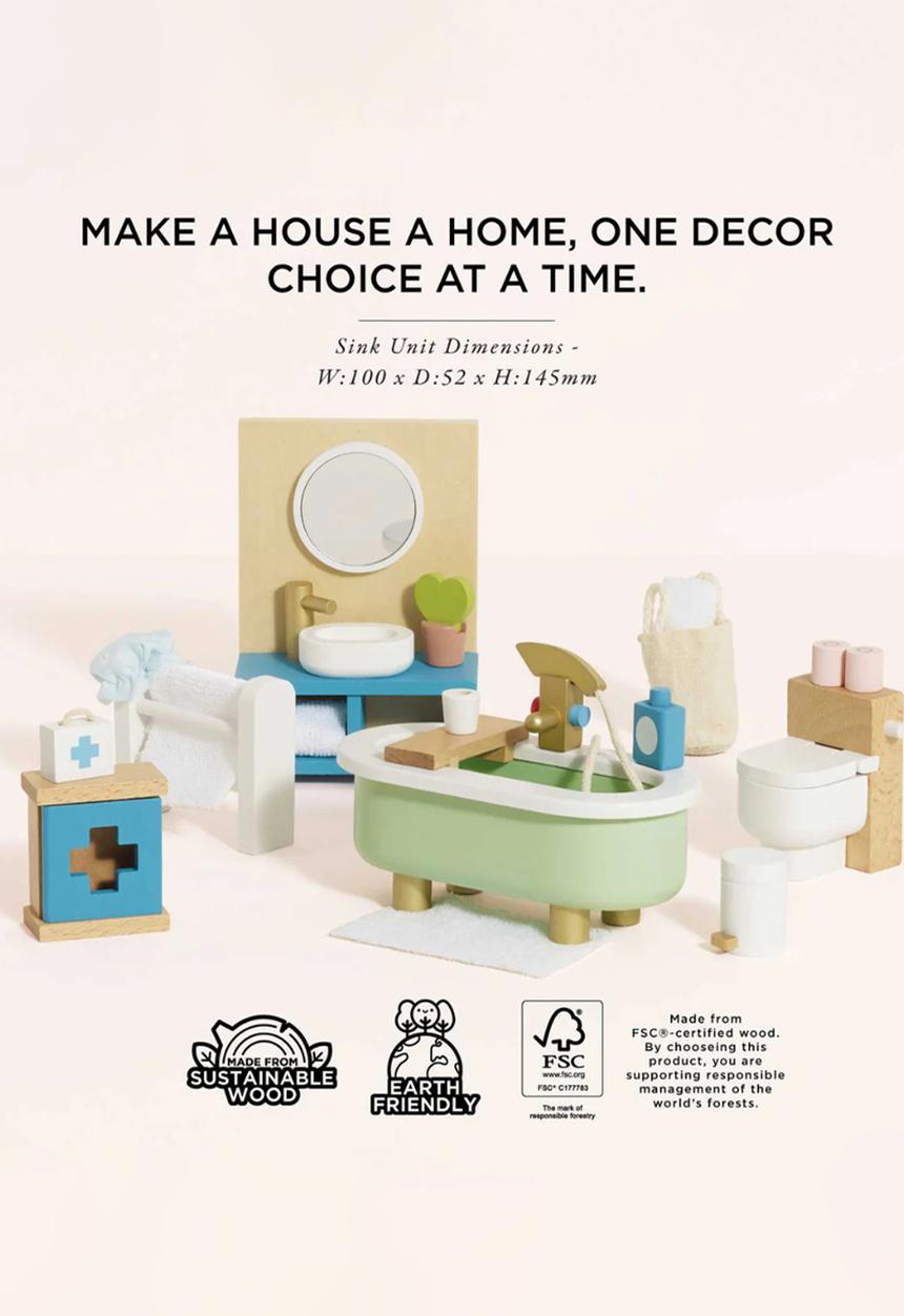 Le Toy Van - 19 Pc bathroom furniture - multi