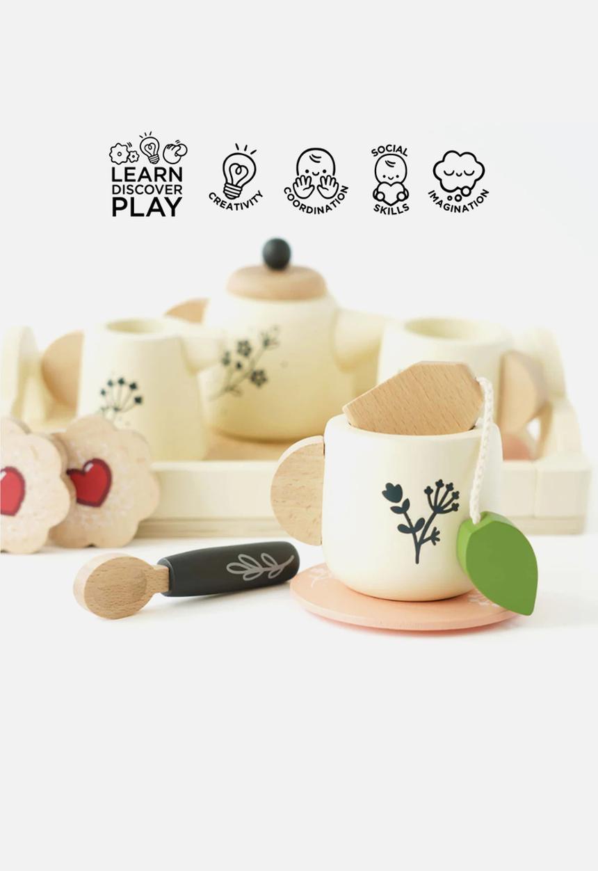 Le Toy Van - 12Pcs Tea Set & Tray - multi