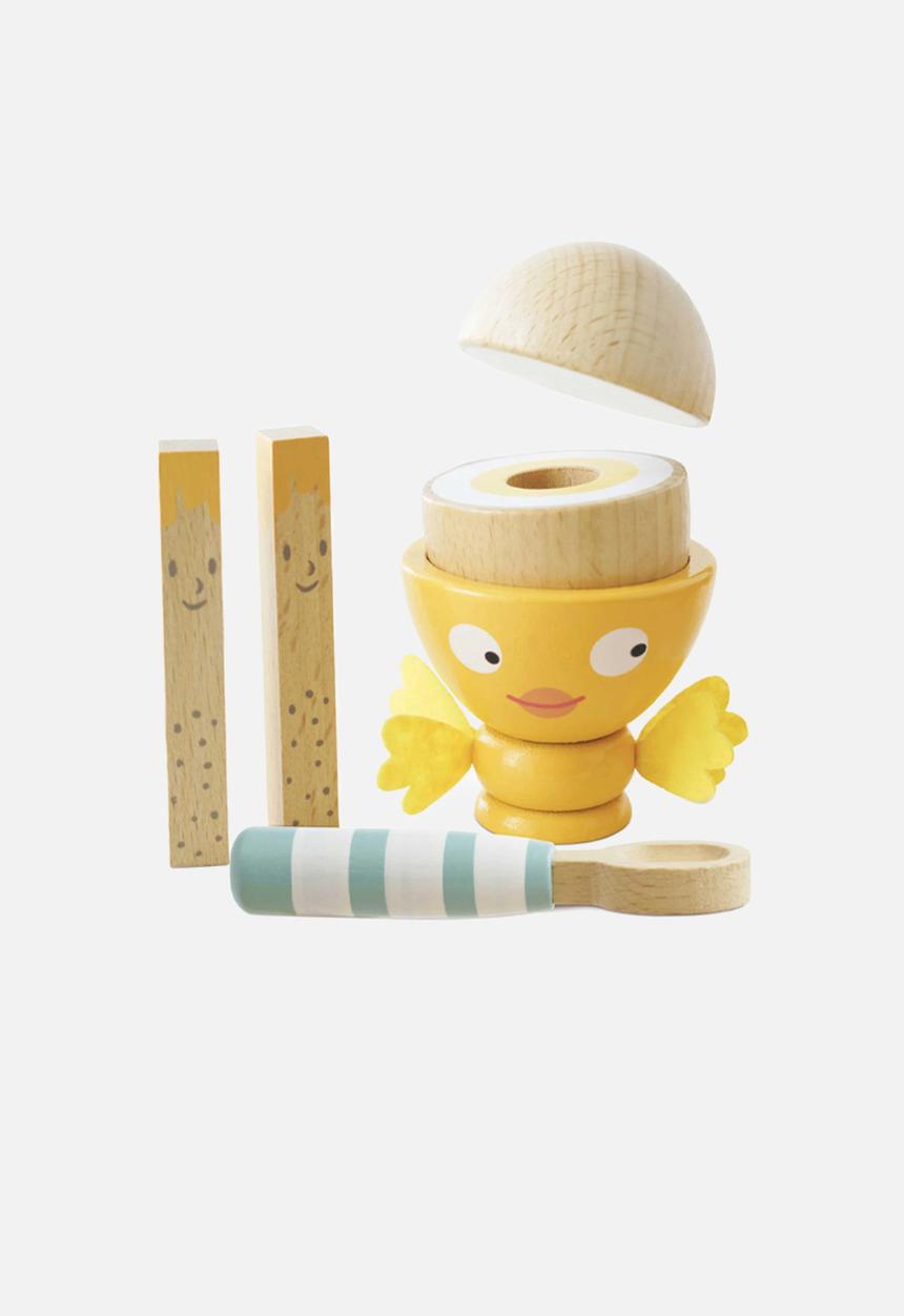 Le Toy Van - 6 Pcs Egg Cup & Soldiers - multi