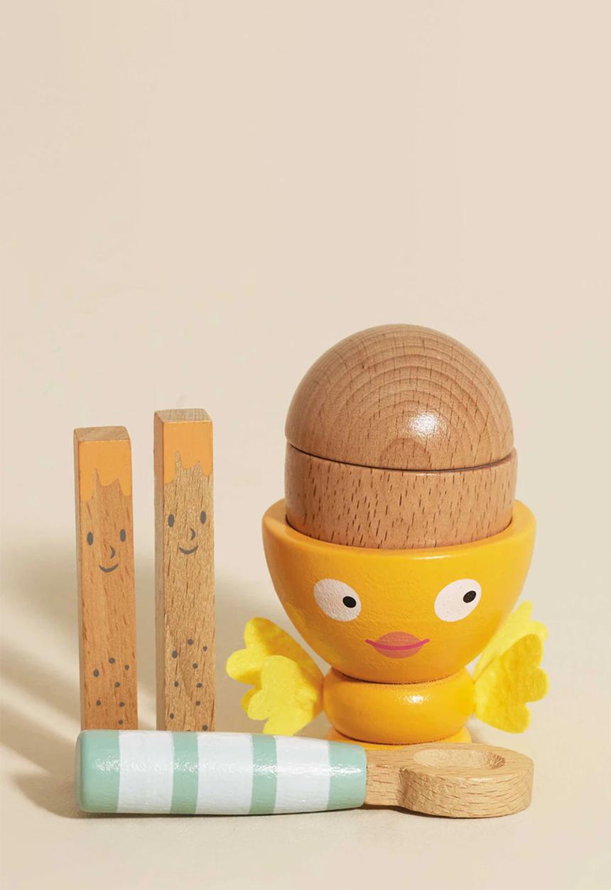 Le Toy Van - 6 Pcs Egg Cup & Soldiers - multi